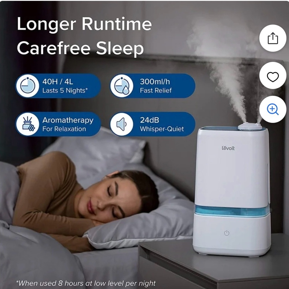 Levoit Cool Mist Humidifier Classic 200 - Picture 6 of 8